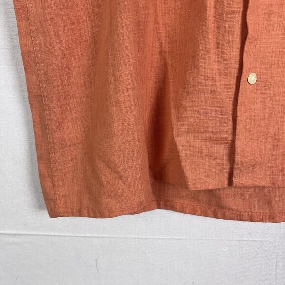 Vintage Tuttle Golf Collection Shirt Large Orange Button Up‎ Casual - Picture 4 of 9